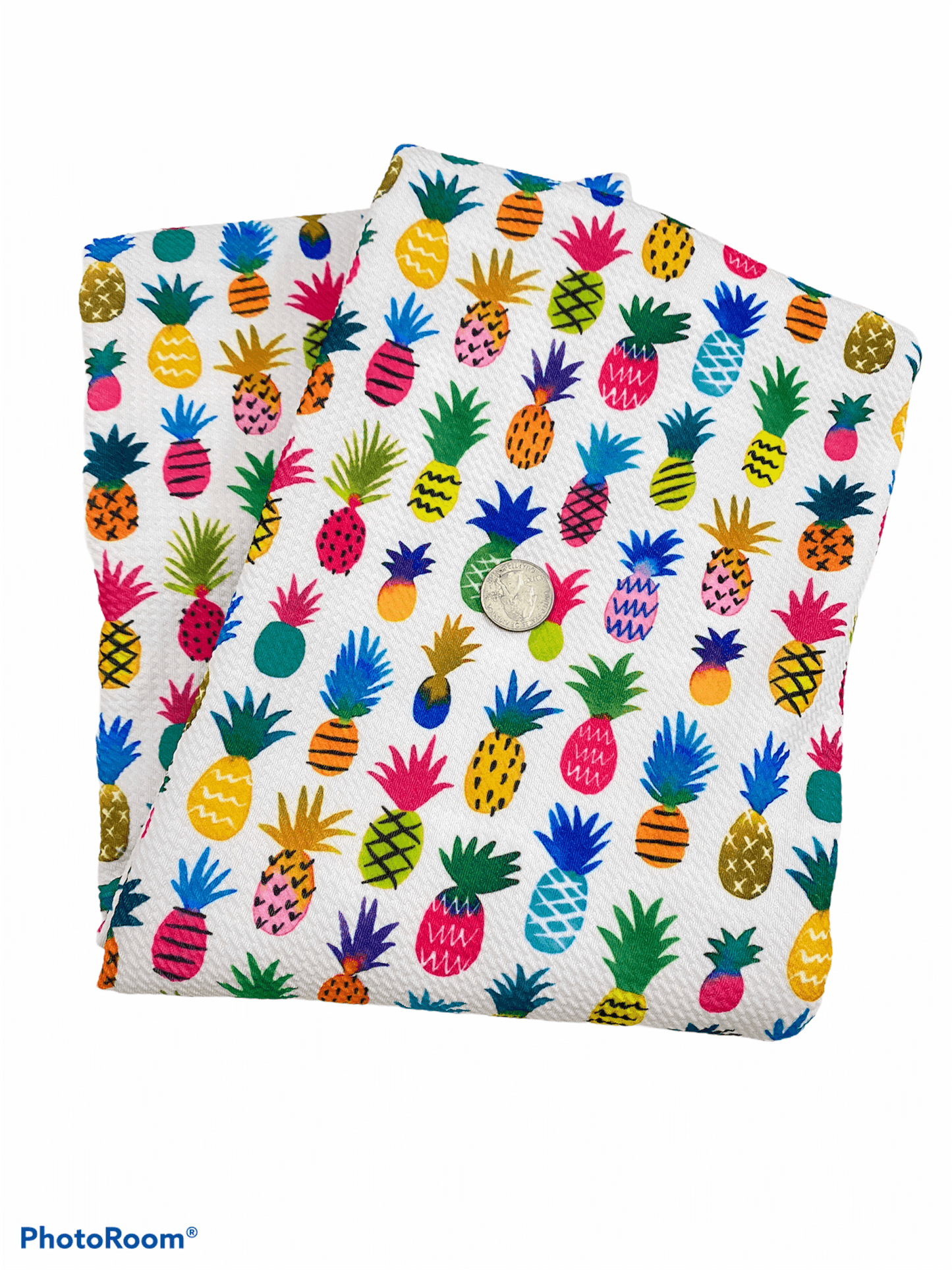 Bullet Fabric Colorful Pineapples - ACBows&Supplies