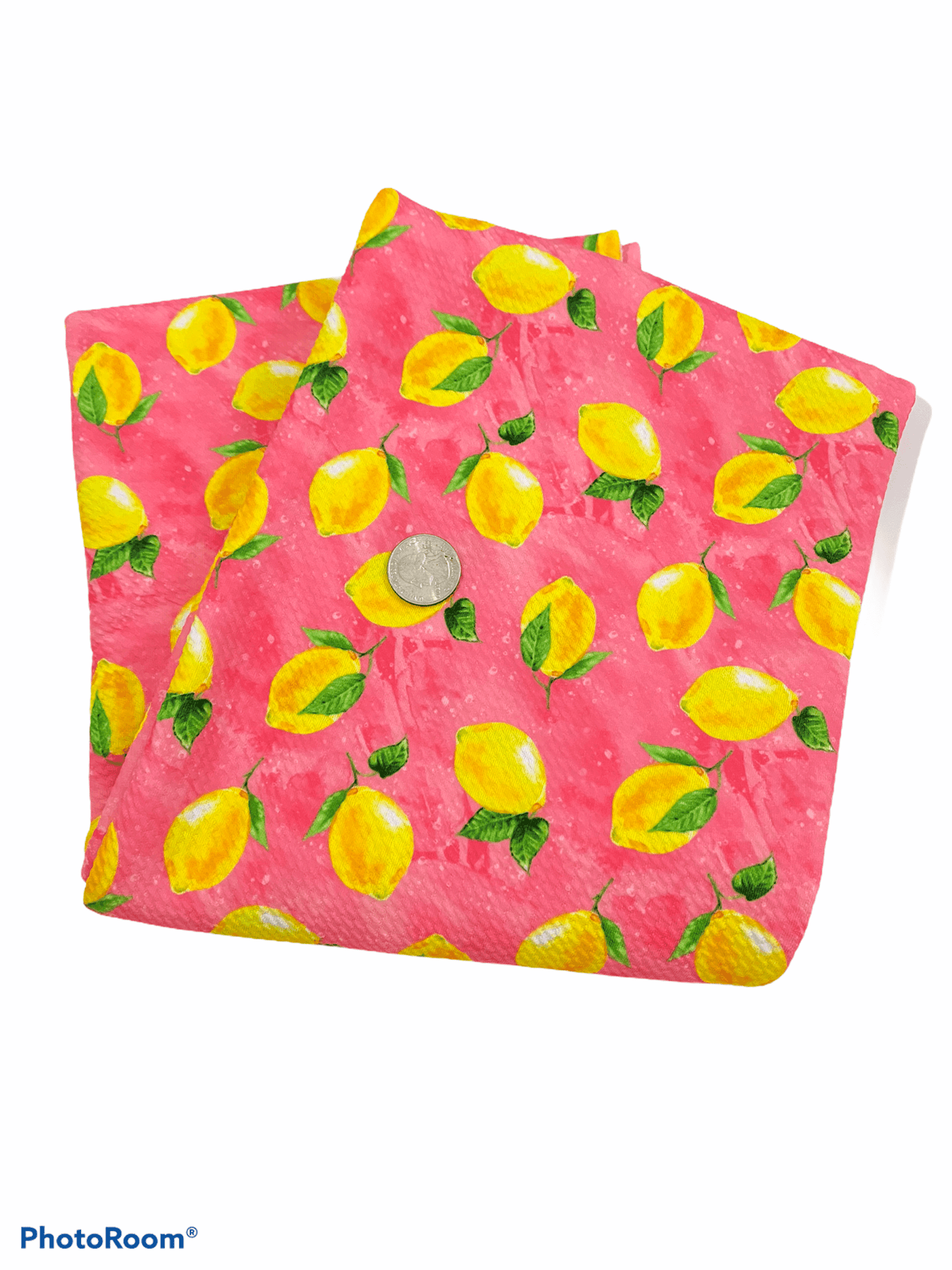 Bullet Fabric Lemon in Pink - ACBows&Supplies