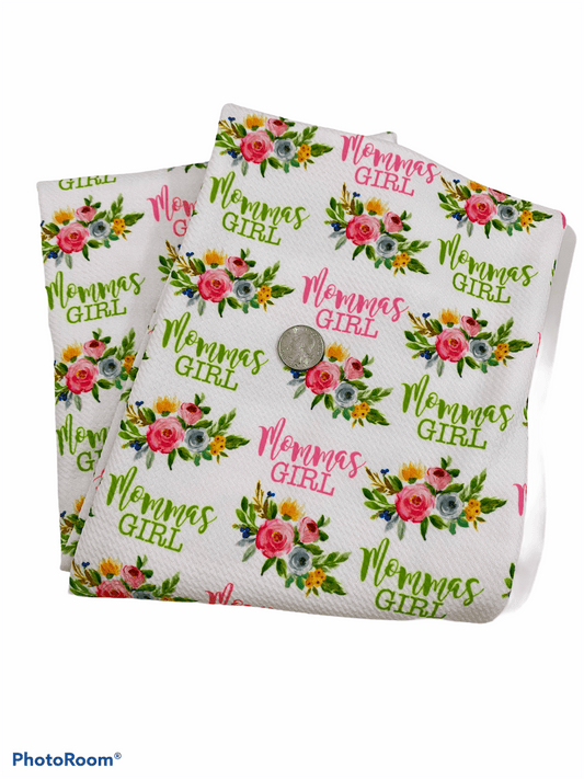 Bullet Fabric mamas girl florals - ACBows&Supplies