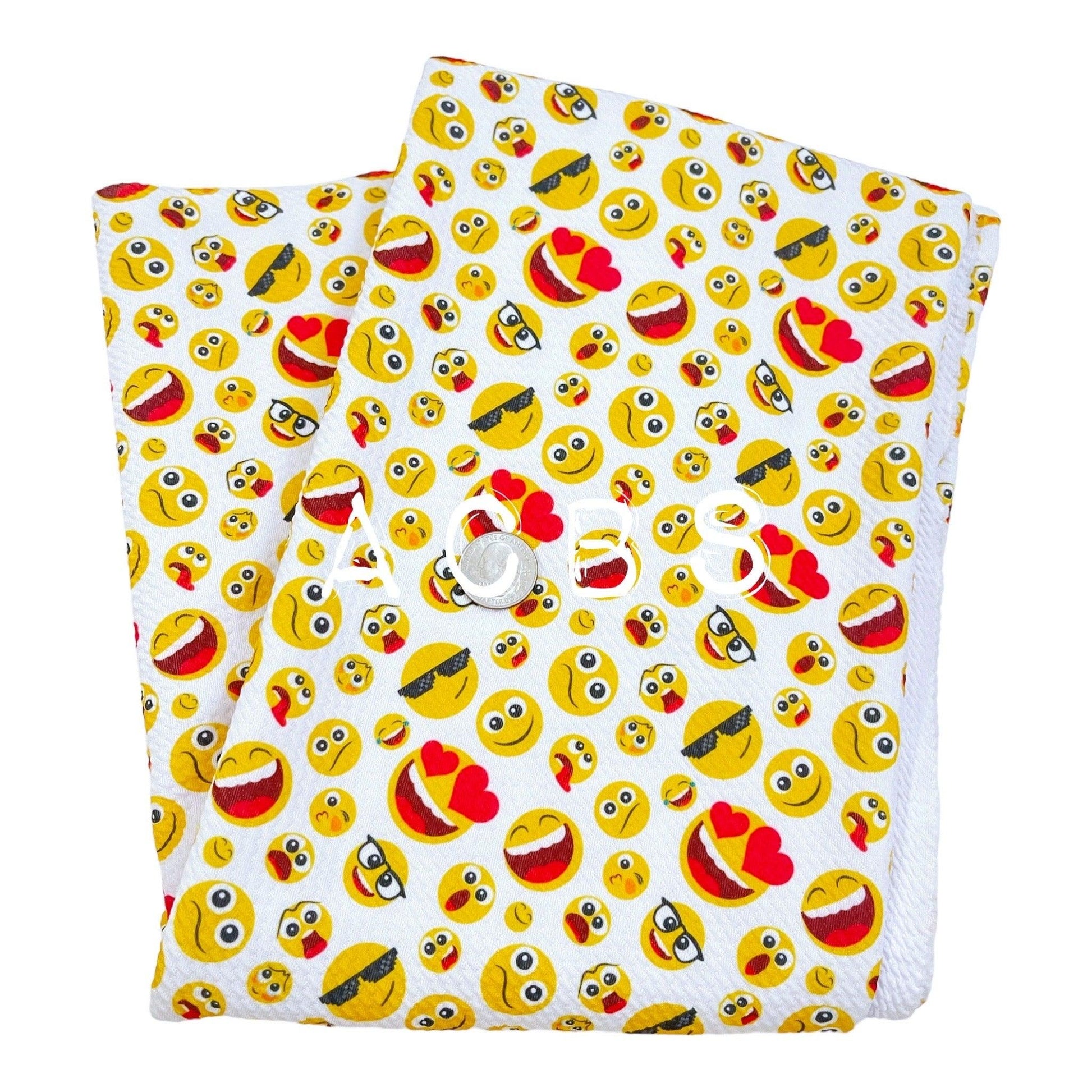 Bullet Fabric silly smiley - ACBows&Supplies