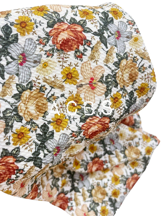 Bullet Fabric vintage floral - ACBows&Supplies