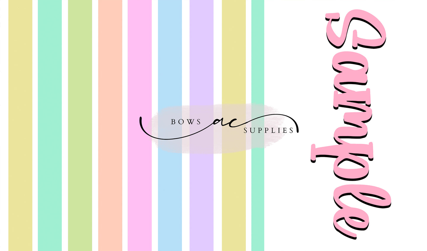 Two tone strips/ Name bows / easter_24