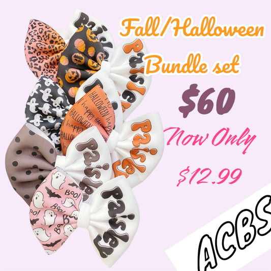 Fall/ Halloween Set 2 (custom bows) - ACBows&Supplies