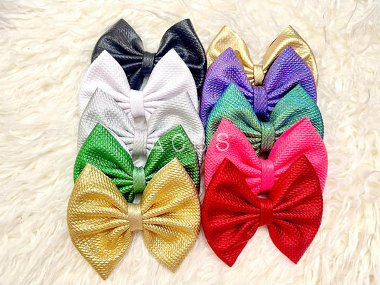 10 pcs Metallic Bows Set