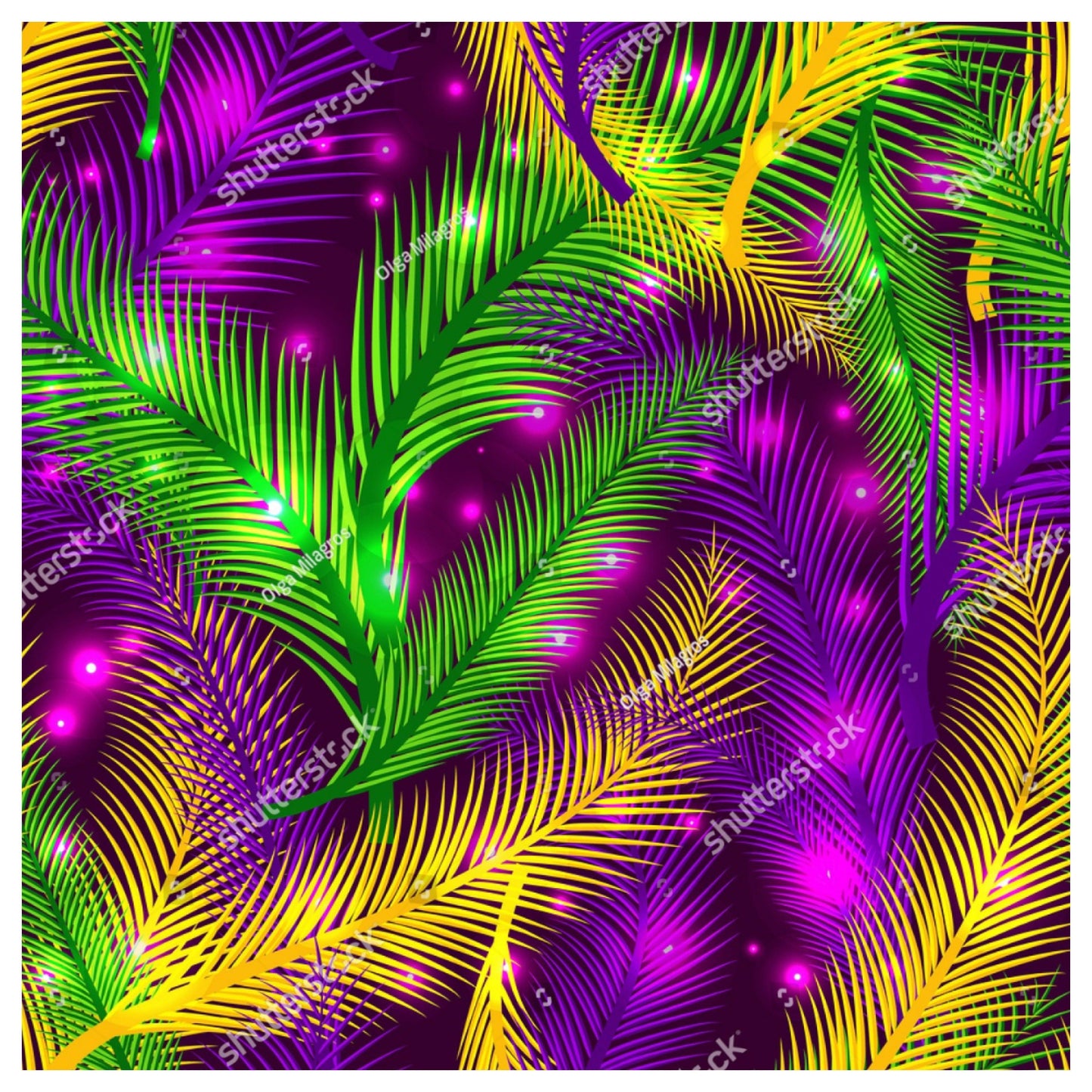 Mardi Gras Palms Patten - ACBows&Supplies