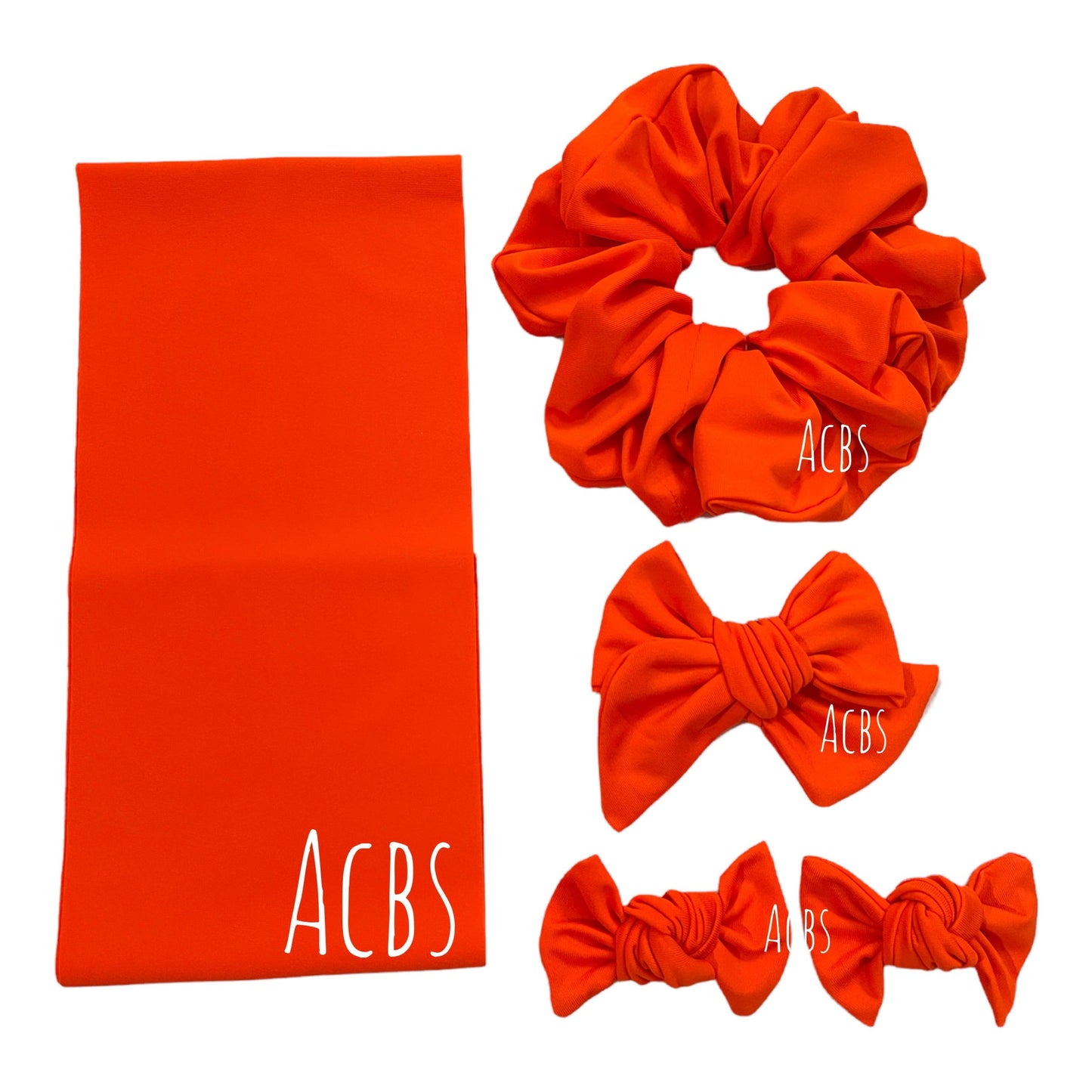 Neon Orange swim fabric - ACBows&Supplies