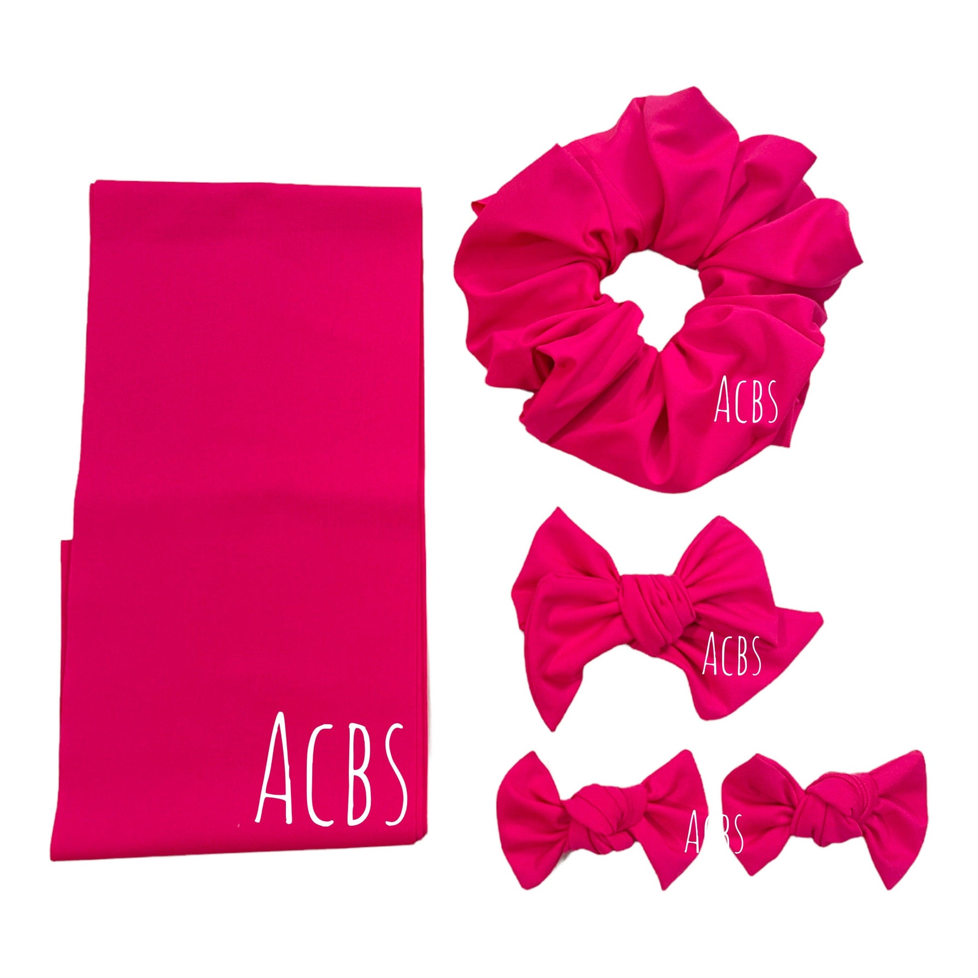 Neon Pink swim fabric - ACBows&Supplies