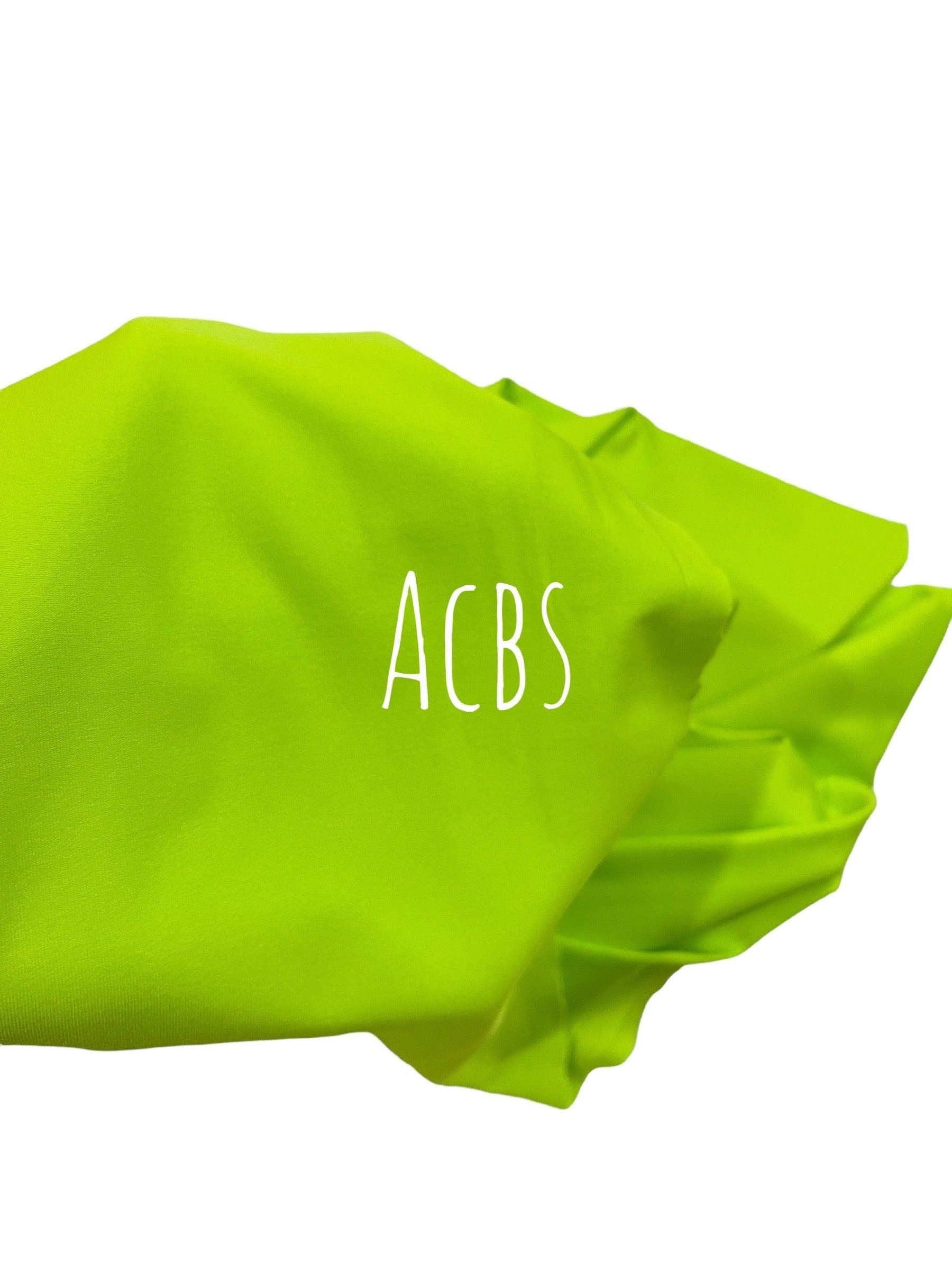 Neon Yellow swim fabric - ACBows&Supplies