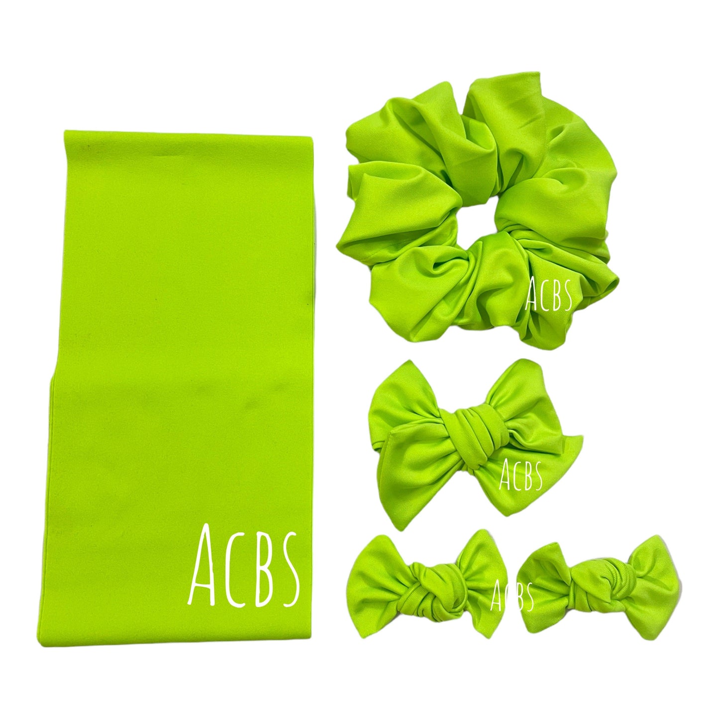 Neon Yellow swim fabric - ACBows&Supplies