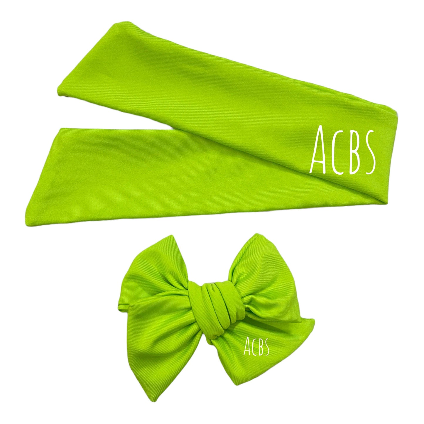 Neon Yellow swim fabric - ACBows&Supplies