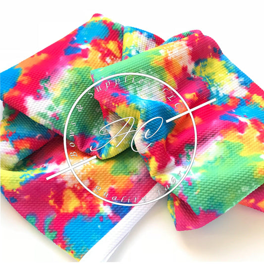 Rainbow tye dye 1 Bullet Fabric - ACBows&Supplies