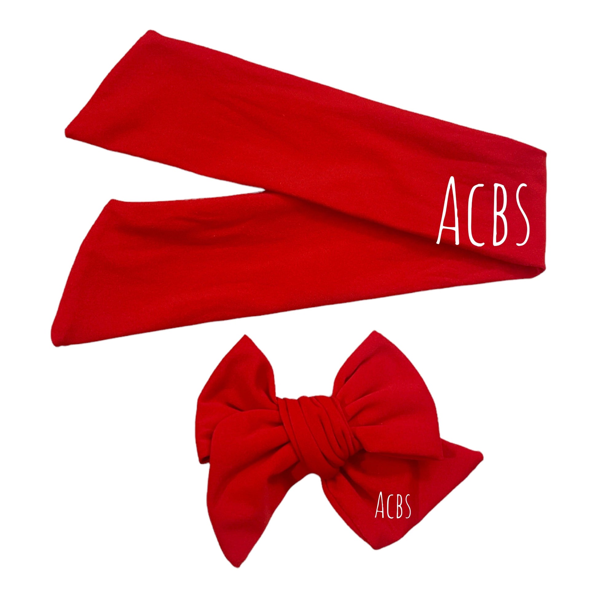 Red swim fabric - ACBows&Supplies