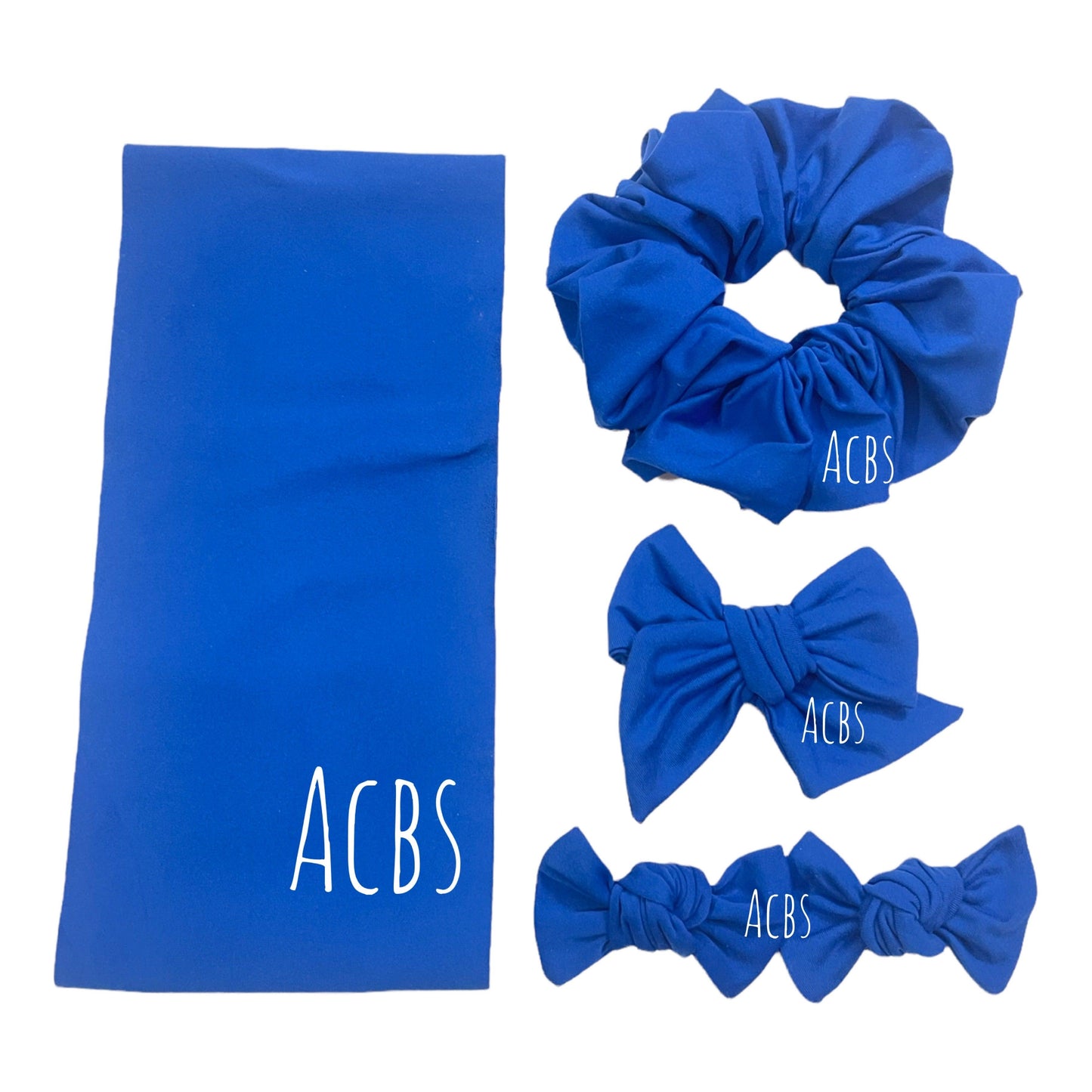 Royal Blue swim fabric - ACBows&Supplies