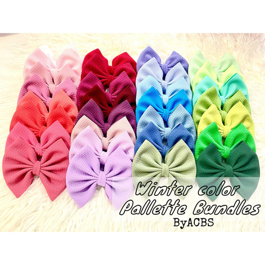 Winter Color Pallette Bundle Bows - ACBows&Supplies