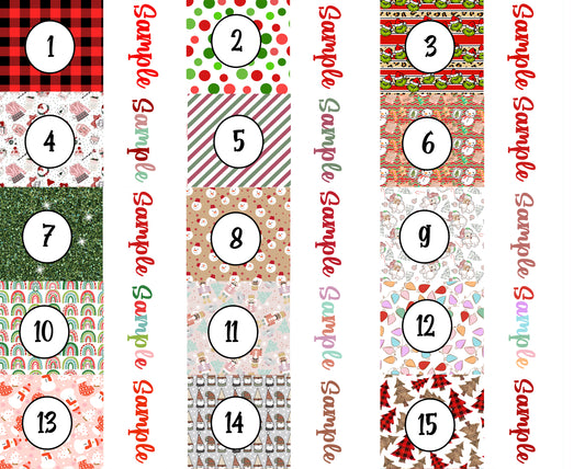 Christmas Customs Bows 1-15 prints