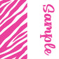 Animal Prints Two tone strips/ Name bows