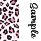 Animal Prints Two tone strips/ Name bows