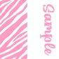 Animal Prints Two tone strips/ Name bows