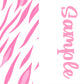 Animal Prints Two tone strips/ Name bows