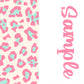 Animal Prints Two tone strips/ Name bows