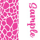 Animal Prints Two tone strips/ Name bows