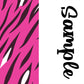 Animal Prints Two tone strips/ Name bows