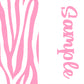 Animal Prints Two tone strips/ Name bows