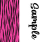 Animal Prints Two tone strips/ Name bows